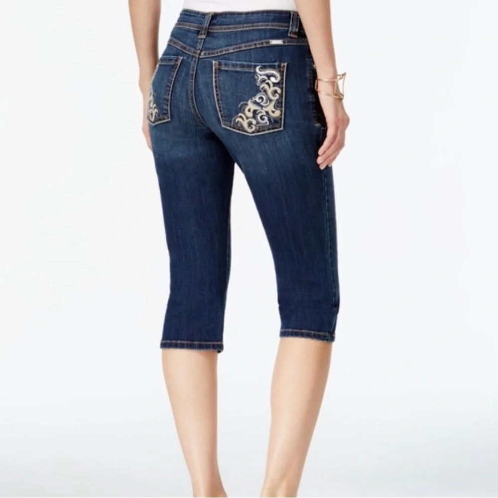 I.N.C Int’l Concepts Jeans Women’s Curvy Fit Cropped Size 12 NWT - Picture 1 of 6